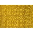 thumbnail image 1 of Ahgly Company Machine Washable Indoor Rectangle Abstract Yellow Modern Area Rugs, 8' x 10', 1 of 4