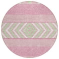 thumbnail image 2 of Addison Rugs Chantille Indoor/Outdoor Transitional Southwest Pink Washable Round Rug, 8' x 8', 2 of 6