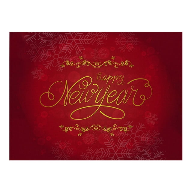 Harpily Napperons Promotionnels Imperméables Rouges de Noël pour Table à Manger 32 X 21 cm Saisonnier Hiver Flocons de Neige Vacances Lavables