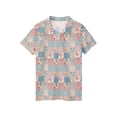 thumbnail image 4 of longantii Boys Gradient Color Polo Shirt Short Sleeve Button Down Tops Casual School Uniform Shirt Summer Cozy Comfort Kids Collared Golf T-Shirt Light Blue 4-5 Years, 4 of 5