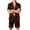 Red, variant on Halloween Pajamas for Mens Pajamas Set Glow-Inspired Print Short Sleeve 2 Piece Lounge Set Sleepwear,Purple(M)