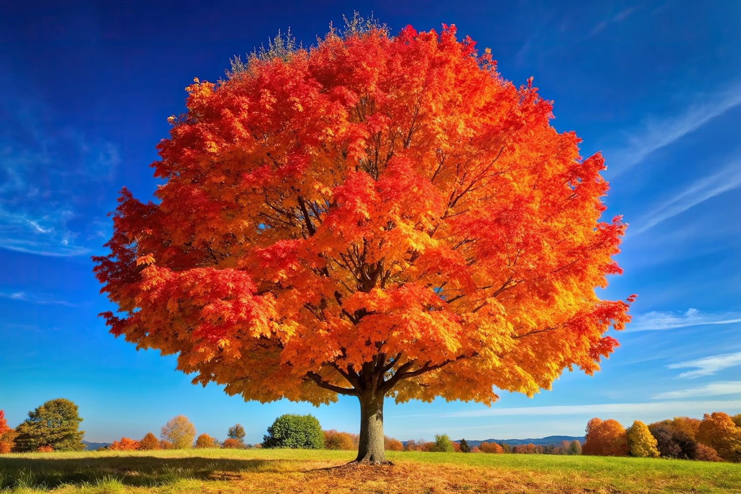 2 Sugar Maple Trees (Acer Saccharum) Live Plants – Brilliant Fall Color, Hardy Shade Tree, Perfect for Landscapes & Yards (2 Live Trees)