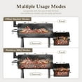 thumbnail image 5 of Alpha Joy Heavy Duty BBQ Charcoal Grill with Offset Smoker Overlarge 941 sq.in. Cooking Area, 5 of 10