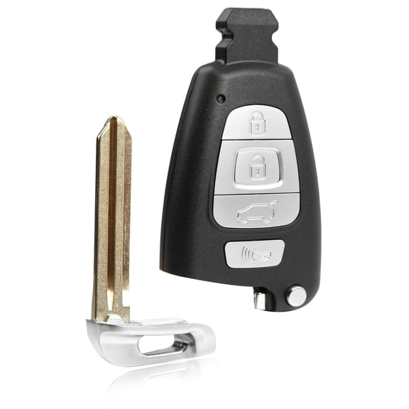 Keyless Entry Remote Key Fob Replacement 4-Button for 2007-2012 Hyundai Veracruz (SY5VISMKFNA04, 95440-3J600)