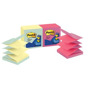 - Post-it Pop-Up Refills 3 x 3(R330UALT), Alternating Ultra Colors 12ct MMM By Postit From USA