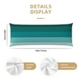 thumbnail image 3 of Body Pillow Cover, Teal Color Body Pillow Cases with Zipper Soft Breathable Smooth Skin Friendly Long Pillow Case 20x60 inches, 1Pcs, 3 of 7