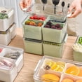 thumbnail image 1 of onizadores para refrigerador con bandeja de drenaje Cestas Onización Congelador Contenedor de almacenamiento de alimentos Baoblaze Contenedor de almacenamiento, 1 of 8