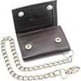 thumbnail image 4 of RFID Safe Wallet Trifold Wallet with Chain Attached Pure Leather & Key Holder ID Window, 4 of 6