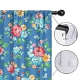 thumbnail image 4 of Blackout Kids Curtains,Pioneer Flower Floral Print Pattern Childrens Insulated Curtains Set Of 2,Bedroom Essentials,Toddler Room Decor 52"x63", 4 of 5