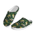 thumbnail image 2 of Rateoe Cartoon Car Print Women's Men's Cotton Knit Slippers Lightweight Memory Foam Indoor House Shoes with Anti-Skid Sole-37/38, 2 of 7