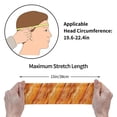 thumbnail image 5 of Motion Adornment Sweatband 15 In Both Men And Women Can Stretch Breathable Soft Perspiration For Hiking Walking Running Exercise Orangered Marble_2, 5 of 8
