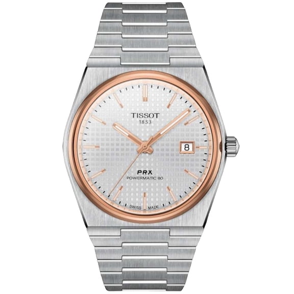 Tissot Men's PRX Powermatic 80 Silver Dial Watch - T1374072103100
