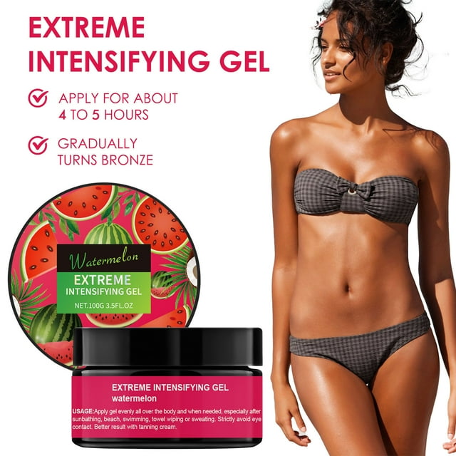 Sentmoon Savings Tanning Cream Indoor Outdoor Tanning Booster Natural Ingredient Formula Enhances Sun-Kissed Glow Moisturizing Tan Accelerator 100ml Time-Limited Price Slashes & Steals