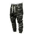 thumbnail image 3 of Men's Jeans Cotton Comfort Flex Waist Baggy Jeans for Men Fashion Loose Handsome PocketJeans Pants Tooling Camouflage Pants M-4XL Black M, 3 of 4