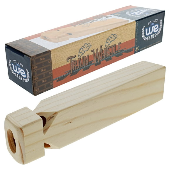 WE Games Old Fashioned Wooden Train Whistle