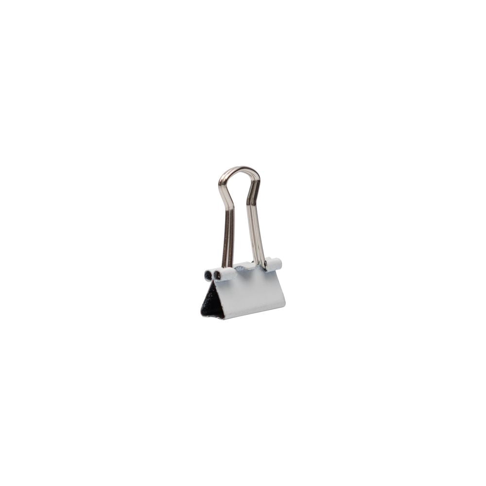 JAM Paper Colorful Binder Clips, Extra Small, 3/5 inch (15 mm), White, 30/Pack