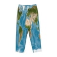 thumbnail image 4 of Haiem Earth View World Map Women's Pajama Pants Ultra Lightweight Pjs Bottoms Sleepwear Bottom Pants With Pocket Drawstring-XX-Large, 4 of 9
