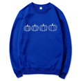 thumbnail image 3 of Halloween Thanksgiving Pumpkin Graphic Sweatshirts for Women Fall Winter Long Sleeve Crewneck Sweatshirt Pullover Tops, 3 of 5
