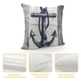 thumbnail image 4 of Qinduosi  Nautical Throw Pillow Cover Set of , Navy Blue Anchor Pillowcases Soft Home Decorative Pillow Case  Inch Double Sided Cushion Covers for Indoor Outdoor Bedroom and Car, 4 of 5