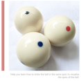 thumbnail image 3 of LEEYNEER 2 Pcs Boules de Billard en Résine Résistantes à l'Usure Boules de Piscine Professionnelles (Style Mixte), 3 of 6