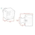 thumbnail image 2 of CKP #G-80 Elegance Collection 1 in. (25mm) Glass Knob, Clear with Satin Brass Base, 2 of 4