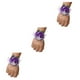 thumbnail image 3 of Bearachild Ramillete de muñeca de rosa de satén hecho a mano de larga duración para bodas y graduaciones elástica única N8 púrpura Type1 NO1, 3 of 6