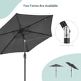 thumbnail image 2 of CHYVARY 7.5 FT Outdoor Patio Shade Table Market Umbrella with Tilt Button for Deck, Garden and Pool, Anthracite, 2 of 7