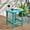 Turquoise, variant on TORVA Patio Adirondack Side Table, Outdoor End Tables All-Weather Resistant HDPE Humidity-Proof Long Time Use for Deck, Lawn,Garden, Porch, Backyard End Table Brown