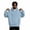 39-Light Blue, variant on Mens Fleece Hoodie Full Zip Hooded Sweatshirt Big and Tall Long Sleeve Oversized Solid Color Casual Jacket Front Pockets