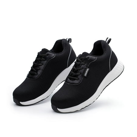 

Andoer Steel Toe Safety Shoes Labor Protection Shoes for Men Women Work Sneakers Breathable Lightweight Industrial & Construction Shoe Black #47
