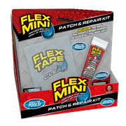 Flex Seal Mini Pool Patch and Repair Kit, Includes Flex Tape and Flex Glue, Clear