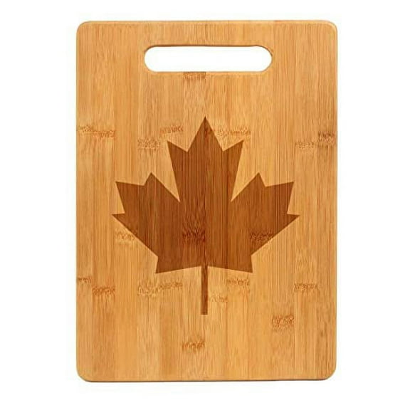 Bamboo Wood Cutting Board Maple Leaf