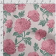 thumbnail image 3 of Soimoi Floral Print, Velvet Fabric, Decor Sewing Fabric by The Yard 54 Inch Wide,Decorative Fabric for Upholstery and Home Accents, Pink & Beige, 3 of 5
