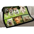 thumbnail image 6 of Personalised Blanket 76x100cm,Custom Blanket with Words Picture Collage Customized Blankets,Birthday Xmas Souvenir Gifts Personalized Throw for Father, Mom, Kids, Dogs, Friends or Lover, 6 of 6