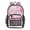 Pink Roses and Butterflies, variant on PVC Transparent Backpacks Clear Backpack for Travel and Outings Rainbow Cabbage