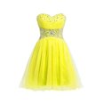 thumbnail image 1 of Bealegantom-vestido de fiesta de tul con cuentas, minivestido de fiesta de graduación, corte en A, QA2022-13, 1 of 5