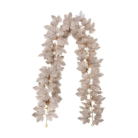 Thanksgiving Garland 175cm Maple Leaf, Fireplace Mantle Decor for Porch/Indoor