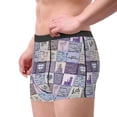 thumbnail image 3 of Wukai Lavender Flowers Print Men’s Underwear Breathable Boxer Briefs,&nbsp;Moisture Wicking & Breathable-XX-Large, 3 of 7