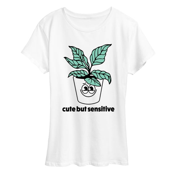 Instant Message - Cute But Sensitive - Women's Short Sleeve Graphic T-Shirt