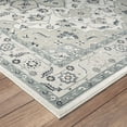 thumbnail image 4 of LR Home Imara Lany Gray/Cream Traditional Medallion Polyester Area Rug, 5'3" x 7'6", 4 of 7