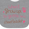 thumbnail image 4 of Inktastic Future Cheerleader Girls Cute Girls Baby Bib, 4 of 4