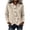 Beige, variant on QIYAGBSA Button Down Shirts for Women Asymmetrical Button Placket Long Sleeve Collared Cotton Linen Relaxed Fit Casual Tops (Black, L)