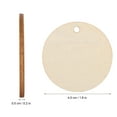 thumbnail image 3 of REACHISE 100Pcs 4cm Wooden Circles with Hole for DIY Crafts and Decorations, 3 of 8