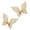 Gold, variant on MAE Butterfly Curtain Tiebacks Curtain Clip Girl Curtain Tiebacks 2Pcs Decorative Artificial Plastic Butterfly Clips Decorative Drapery Curtain Straps Handmade Ornament.