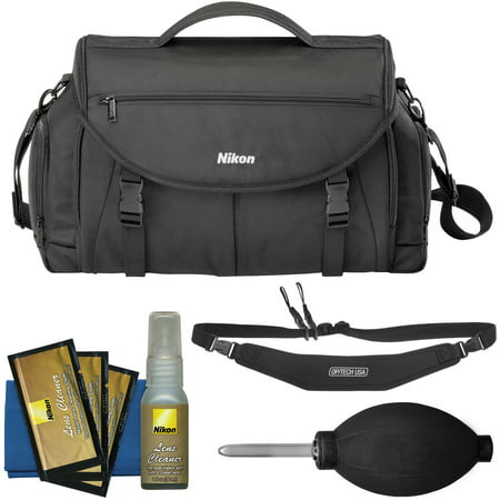 Nikon 17008 Large Pro DSLR Camera Bag with Sling Strap + Kit for D3200, D3300, D5300, D5500, D7100, D7200, D610, D750, (Best Bag For Nikon D3200)