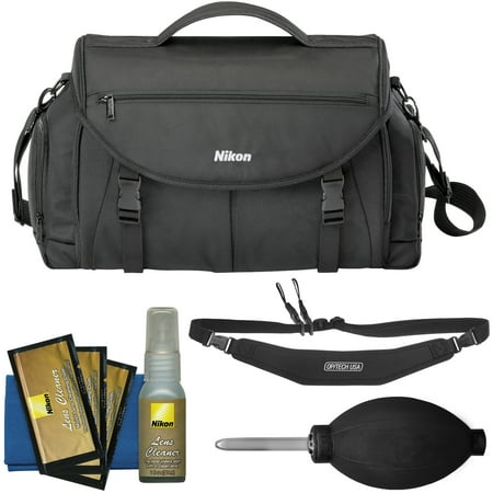 Nikon 17008 Large Pro DSLR Camera Bag with Sling Strap + Kit for D3200, D3300, D5300, D5500, D7100, D7200, D610, D750, D810 Nikon 17008 Large Pro DSLR Camera Bag with Sling Strap + Kit for D3200, D3300, D5300, D5500, D7100, D7200, D610, D750, D810