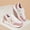 Pink, variant on Women's Large Size Thick Platform Sneakers - Round-Toe Lace-Up Low-Top Dad Shoes Suitable for - Casual Wear, Gym, Shopping & Everyday Use - Cushioned TPR Sole & Wide Fit, Women Shoes