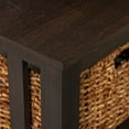 thumbnail image 5 of Walker Edison Traditional Storage Coffee Table with Bins, Espresso, 5 of 16