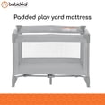 thumbnail image 6 of Babideal Portable Playpen for Babies with Mesh Sides and Padded Mat, Baby Essentials, Arctic Grey, 6 of 11