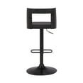 thumbnail image 5 of Armen Living Indoor Michele Swivel Adjustable Height Off-White Faux Leather and Brushed Stainless Steel Bar Stool, 5 of 10